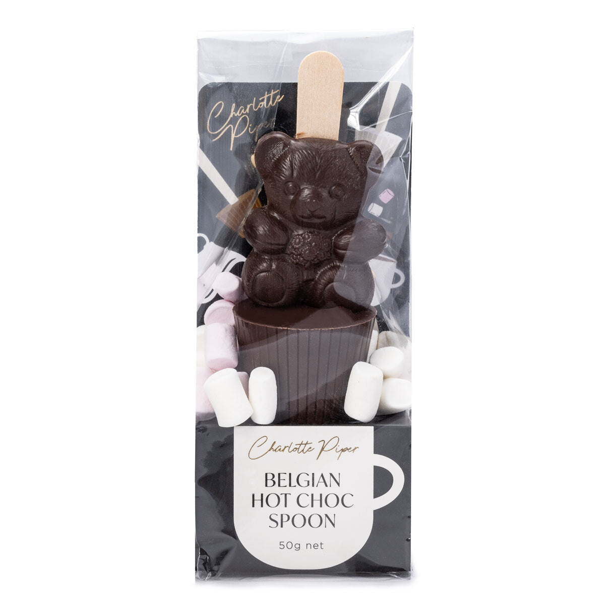 Charlotte Piper Hot Chocolate Teddy Bear Spoon - 50gm