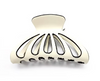 Premium Acetate Large Hair Claw with Black Trim