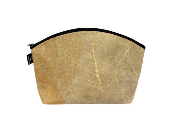 Leaf Leather Cosmetic Bag