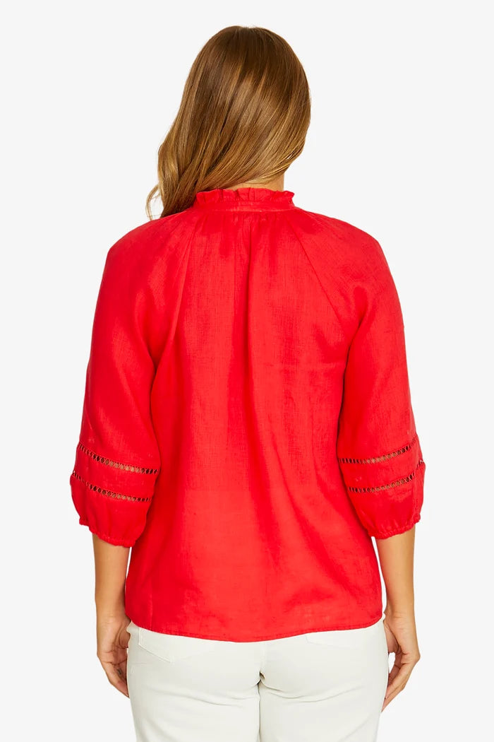 Trim Detail Top - Chilli