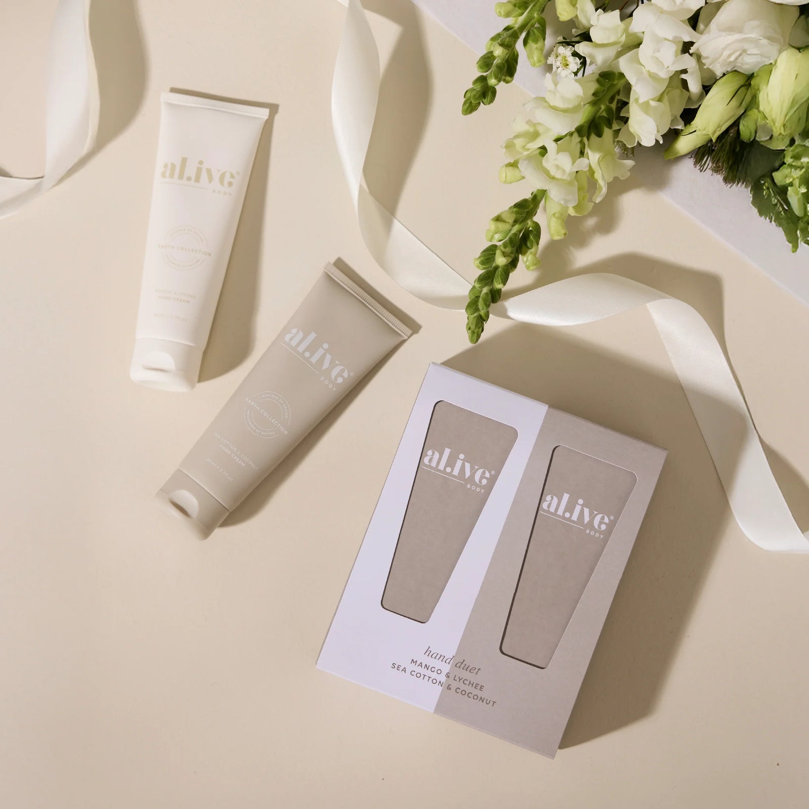 al.ive body - Hand Duet - Mango & Lychee + Sea Cotton & Coconut