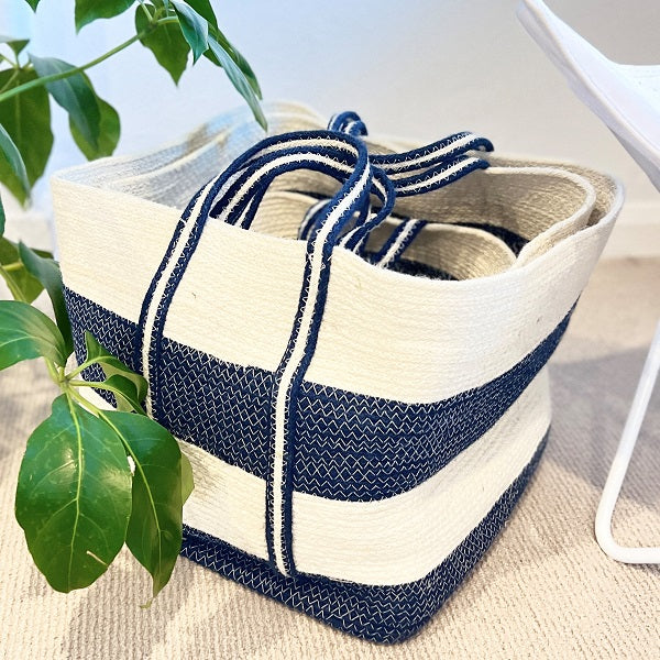 Balah Blue Stripe Baskets