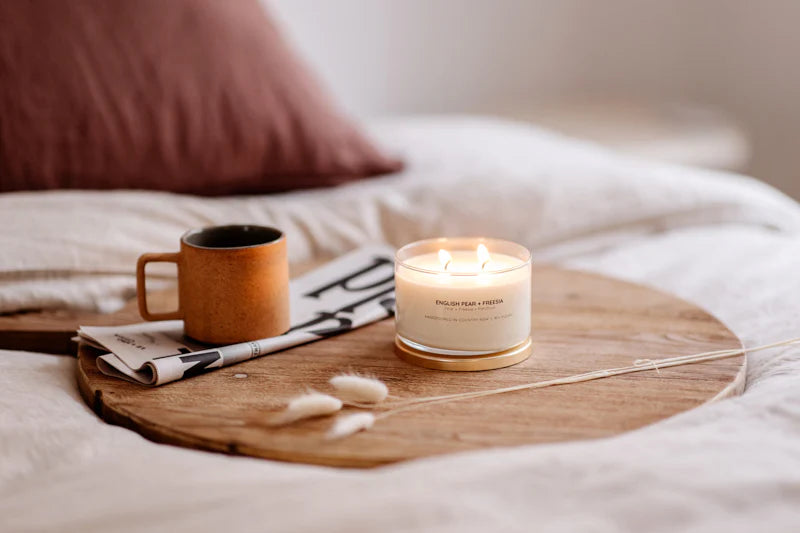 English Pear + Freesia Gold Lid Soy Candle