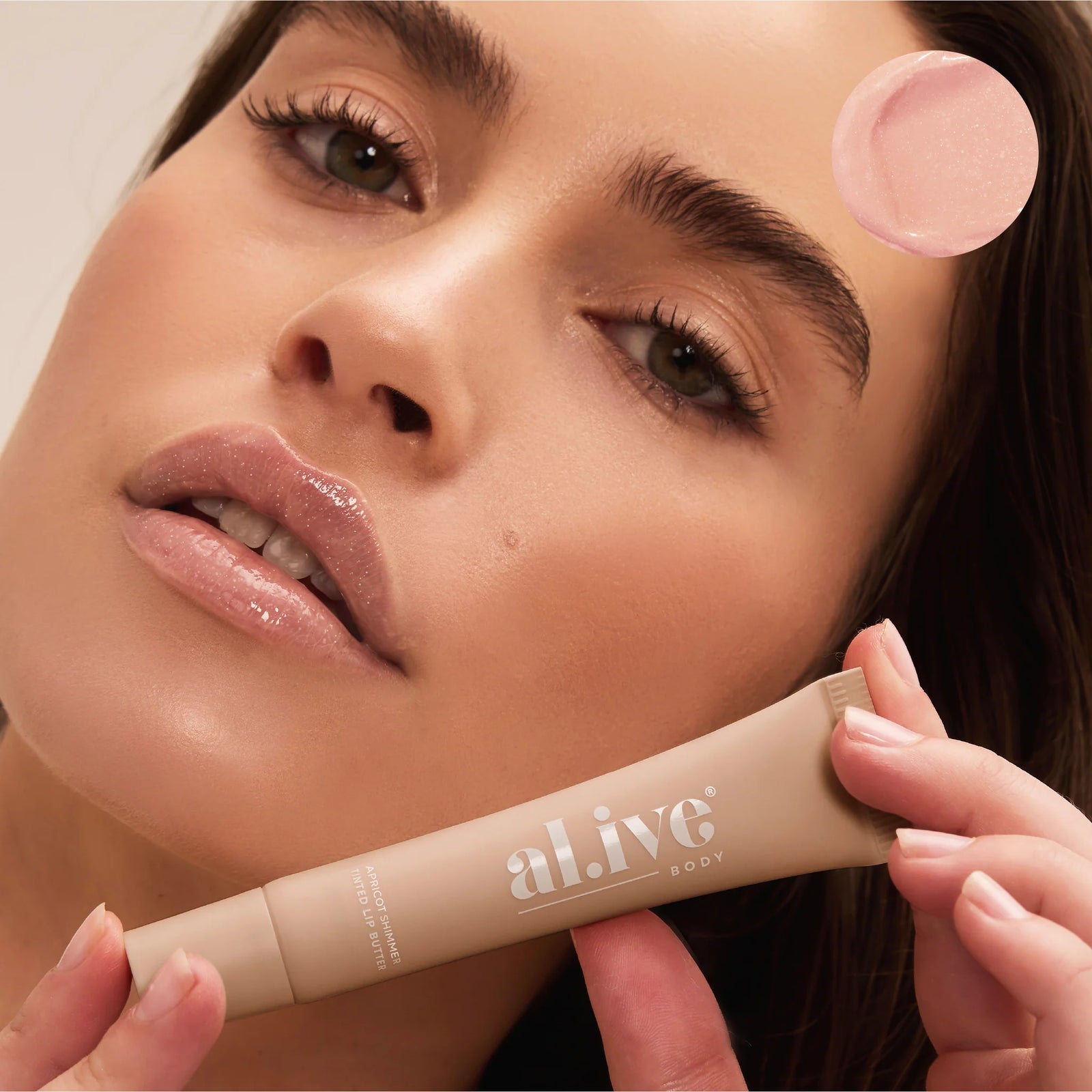 al.ive body - Tinted Lip Butter - Apricot & Sweet Fig