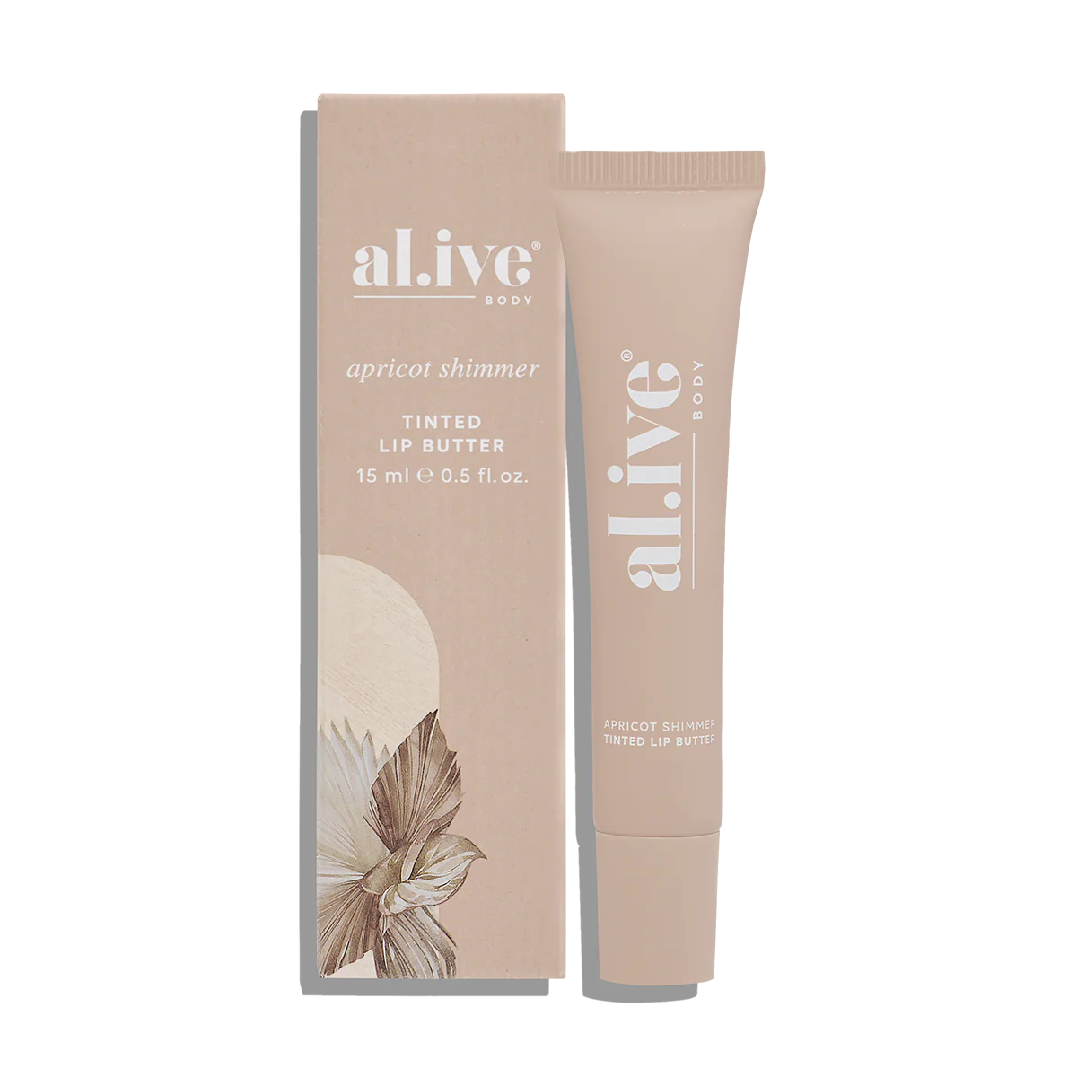 al.ive body - Tinted Lip Butter - Apricot & Sweet Fig