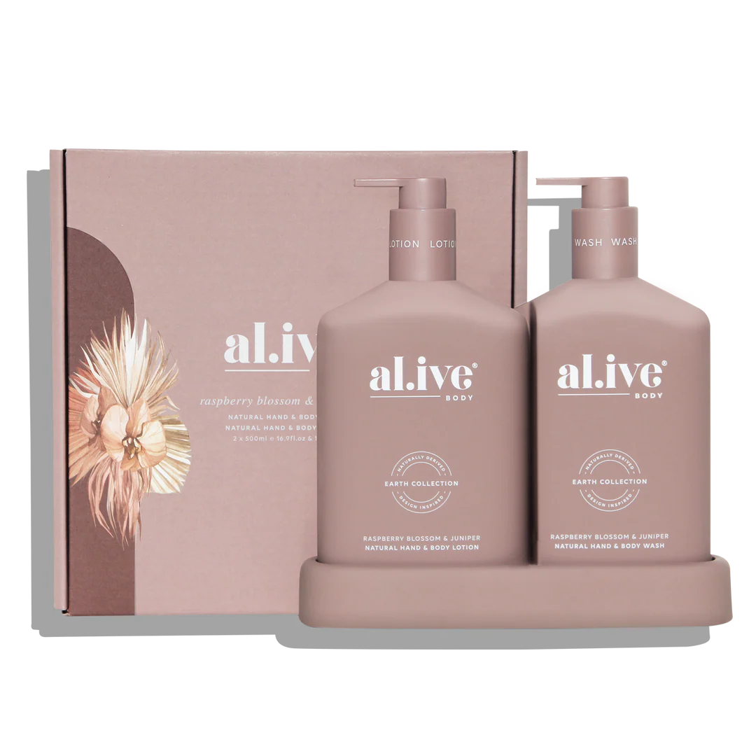 al.ive body - Wash & Lotion Duo - Raspberry Blossom & Juniper