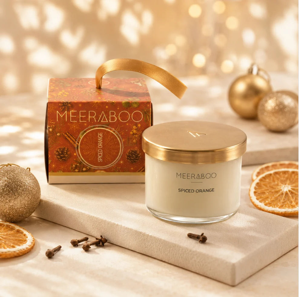 Christmas Bauble Mini Gold Lid Soy Candle