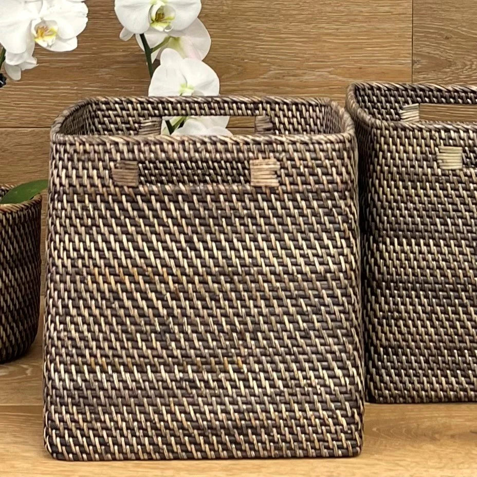 Rattan Square Storage