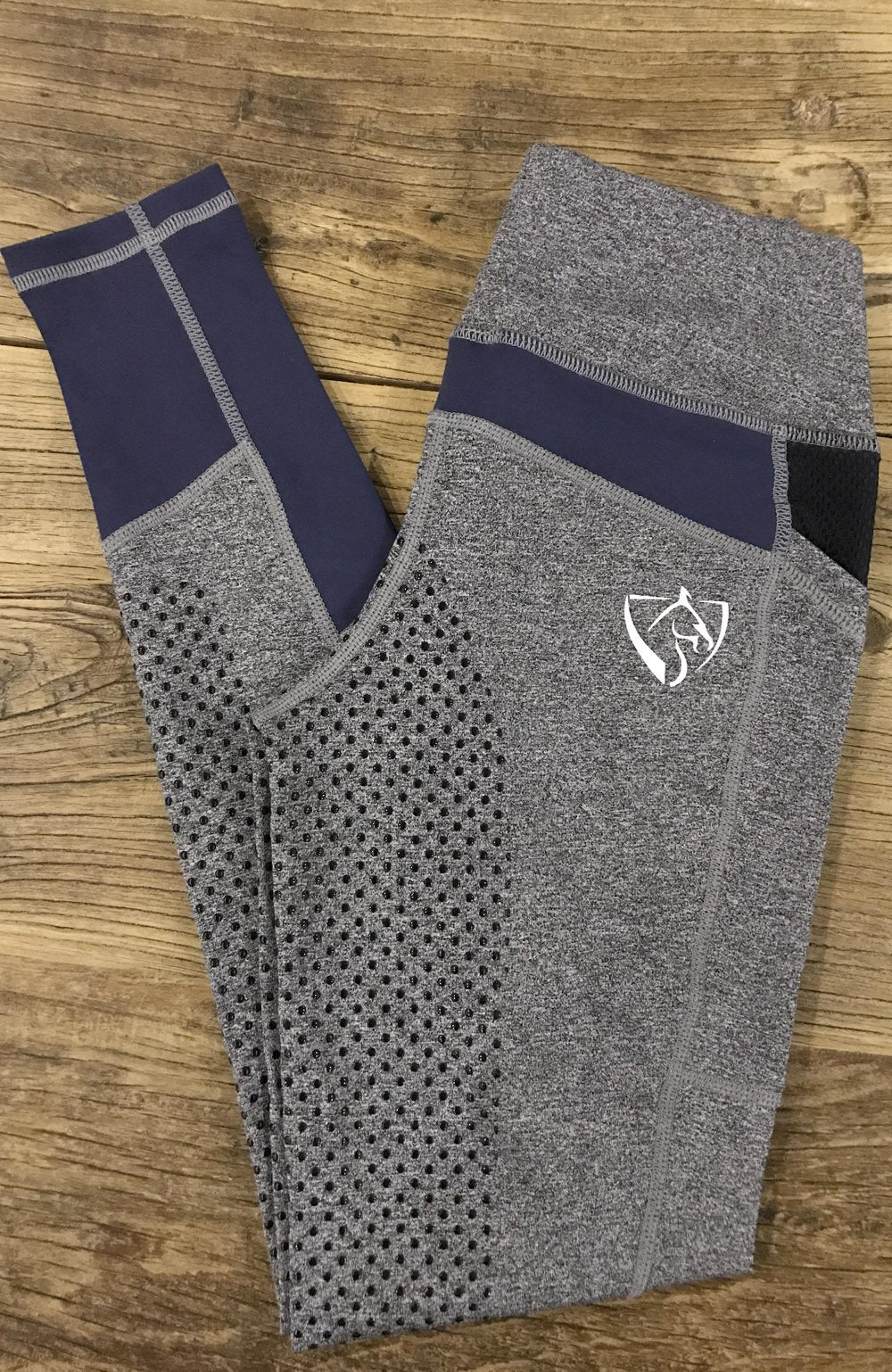 Mill & Hide - Bare Equestrian - Performance Riding Tights - Blue Steel