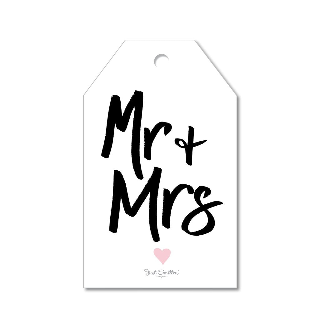 Mill & Hide - Just Smitten - Gift Tag - Mr & Mrs