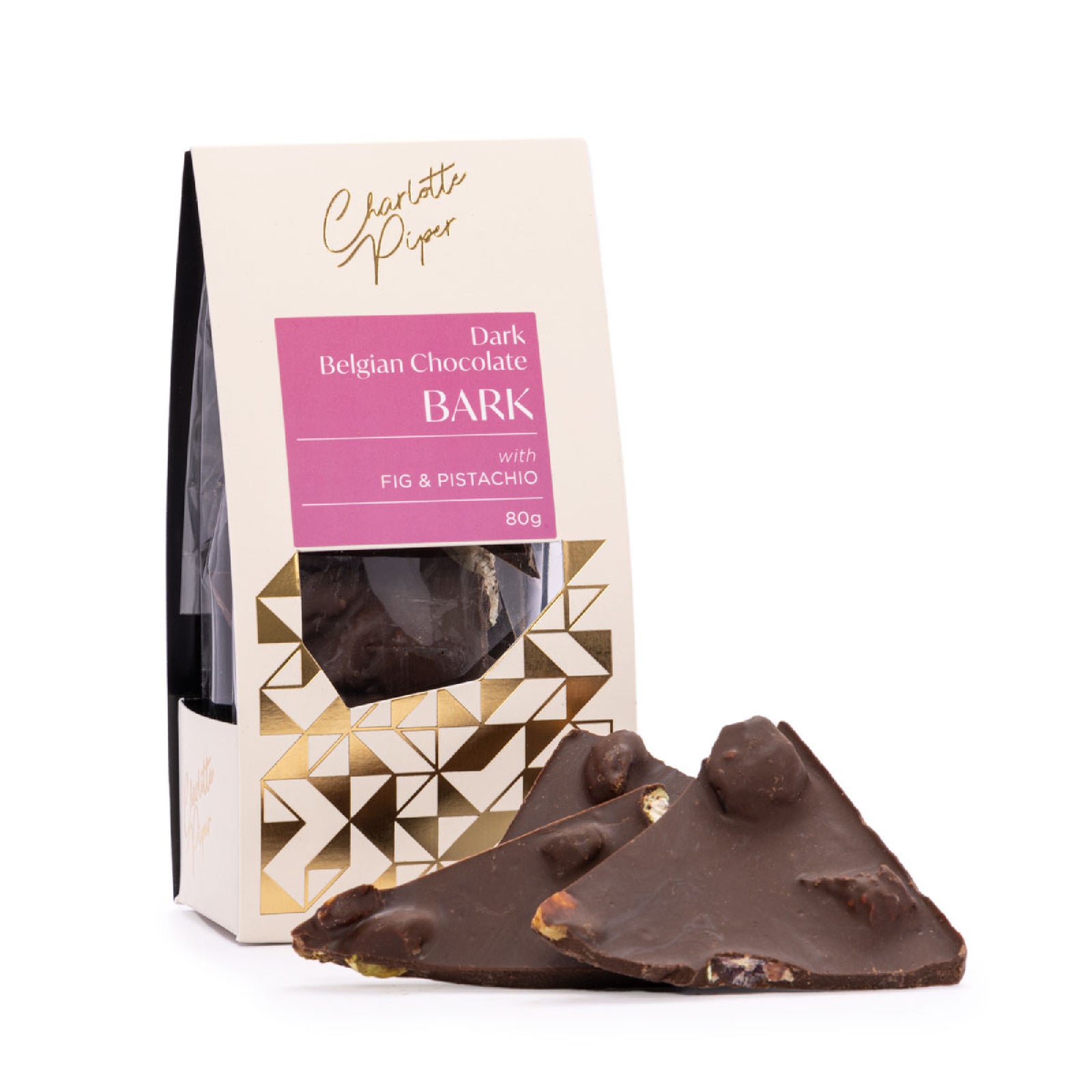 Mill & Hide - Gourmet Brands - Charlotte Piper Dark Chocolate Bark - Raspberry & Roasted Coconut