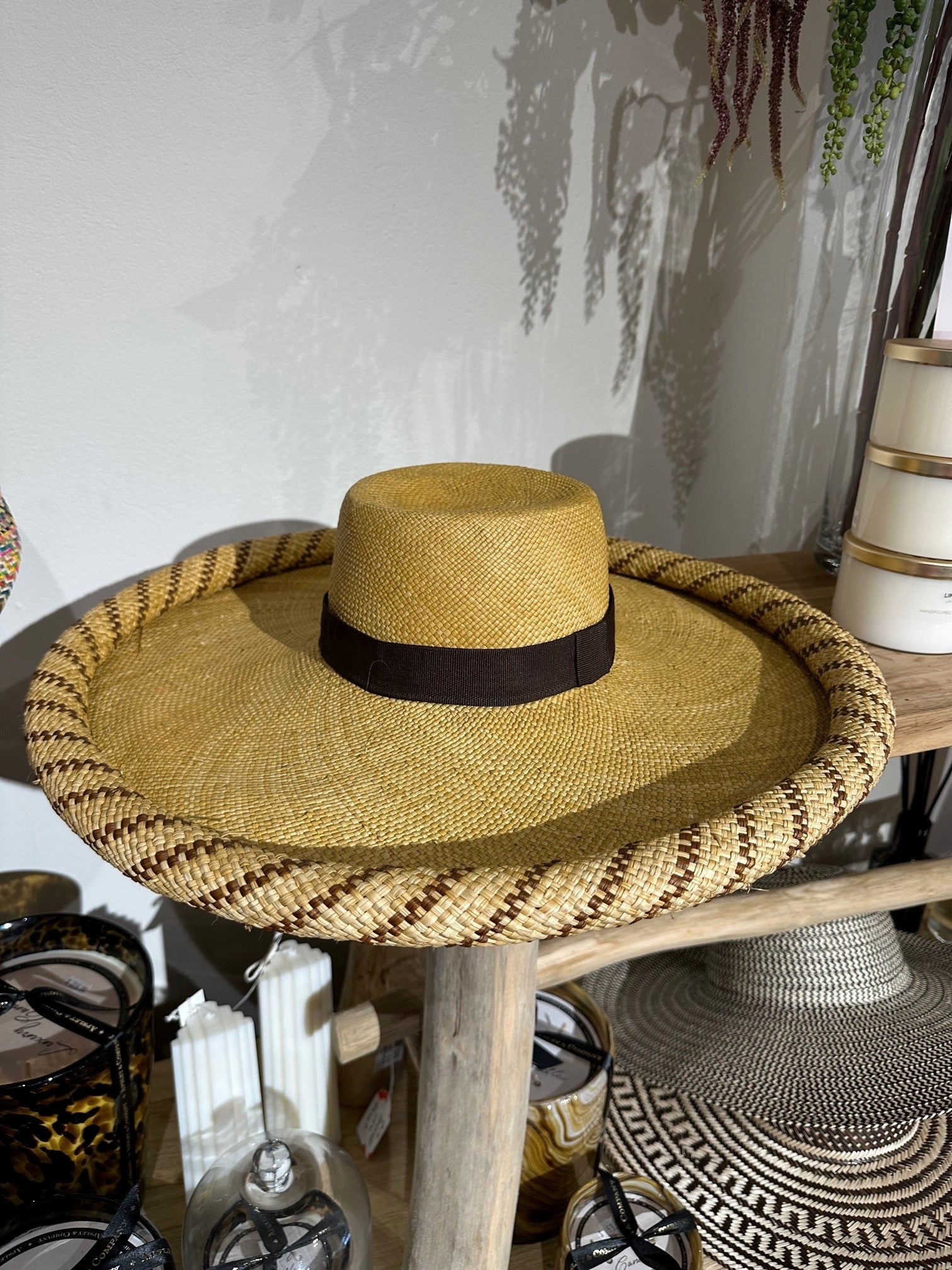 Hand Woven Panama Hat - Extra Wide& Rolled Brim