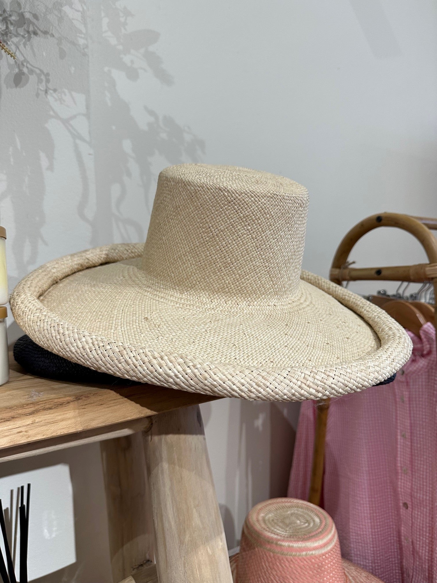 Hand Woven Panama Hat - Extra Wide& Rolled Brim