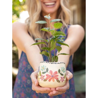 Planter - Happy Floral