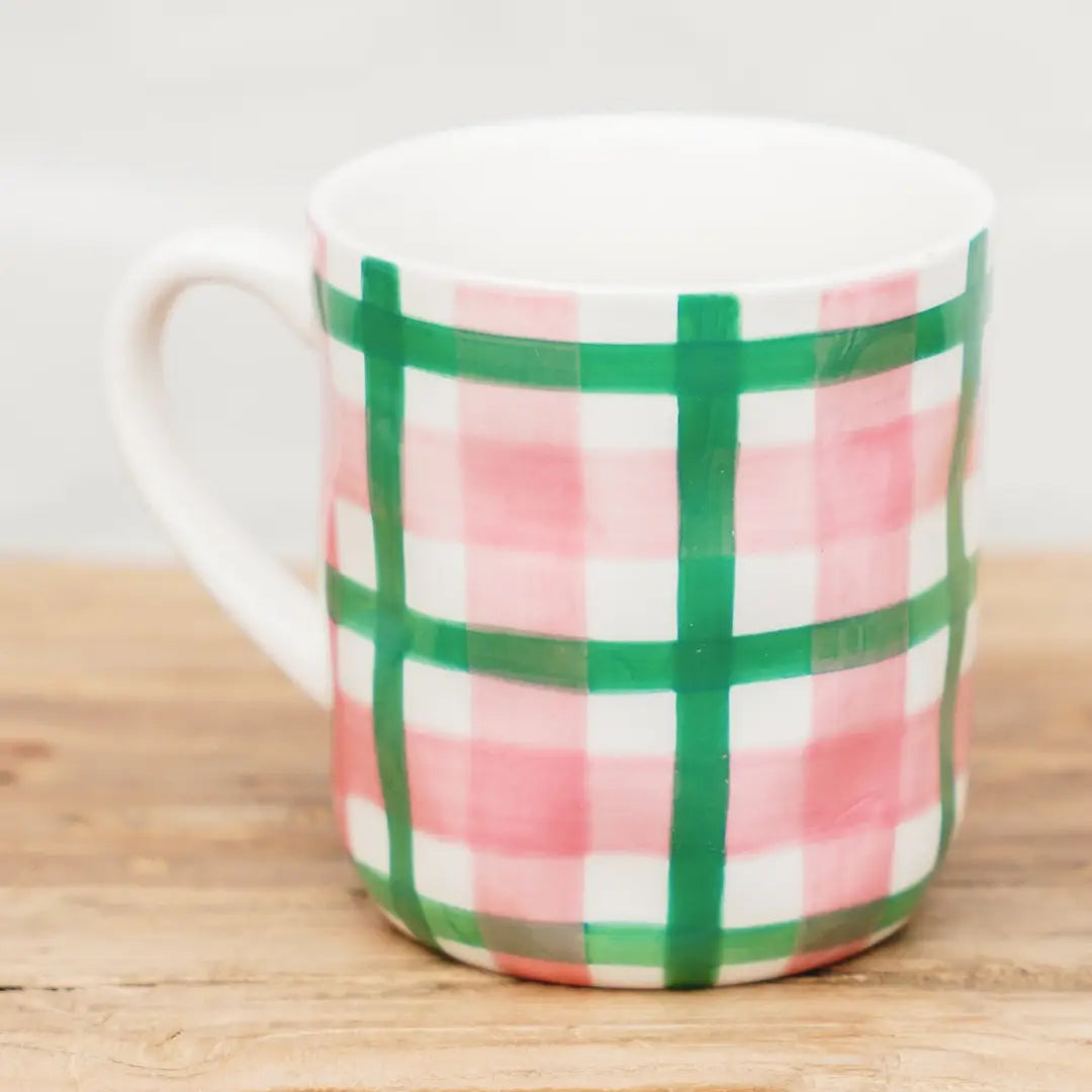 Gingham Mug