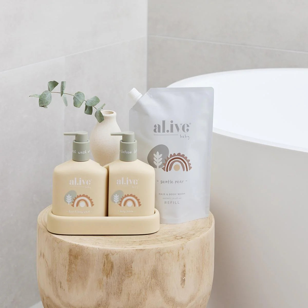 al.ive body - Baby Hair & Body Duo - Gentle Pear