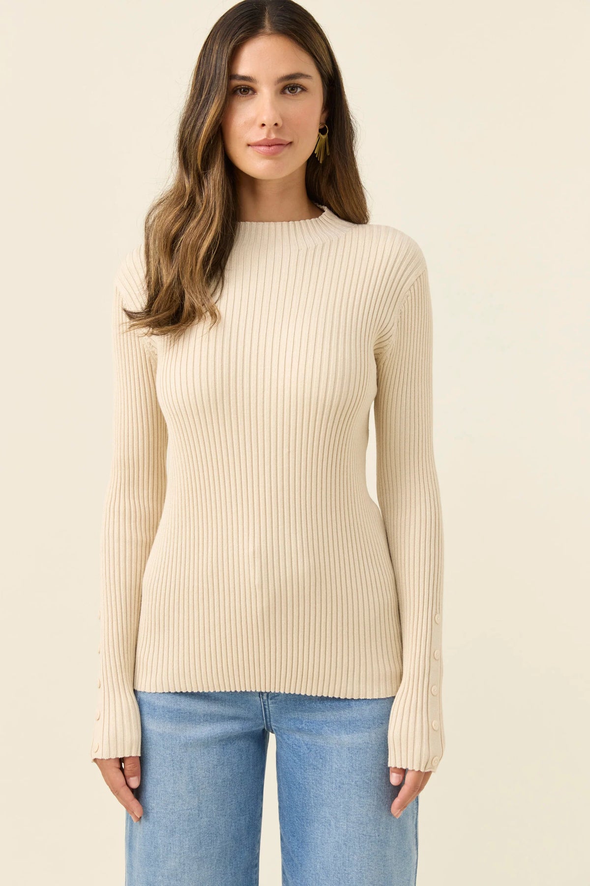 Juno Knit Top - Canvas