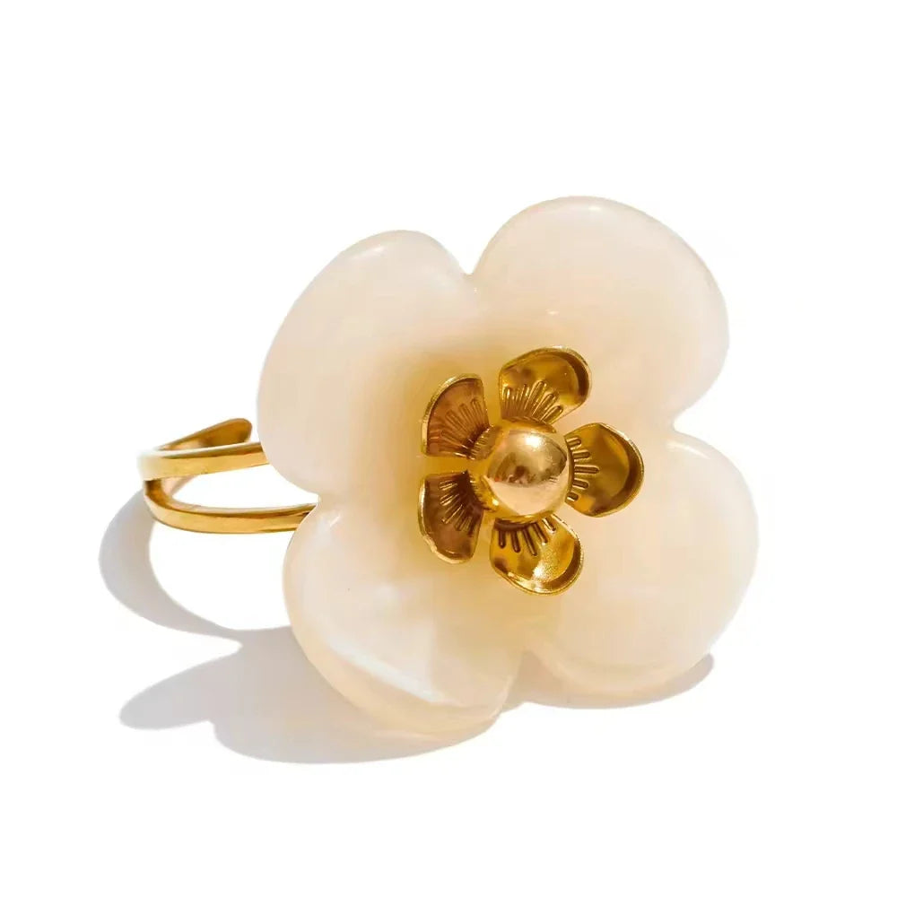 Willa Flower Adjustable Ring