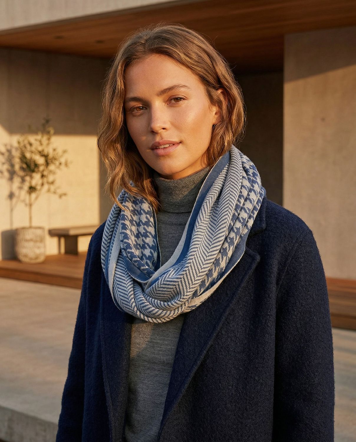 Bone & Tooth Knit Loop Scarf
