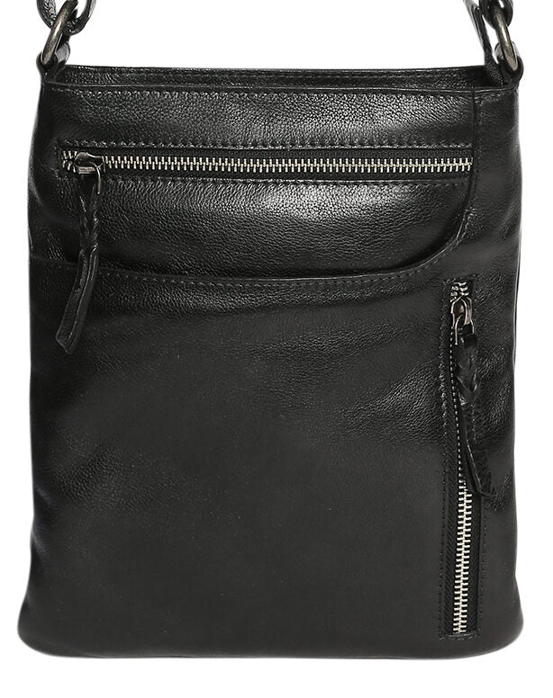 Leather Shoulder/Crossbody Bag 7688