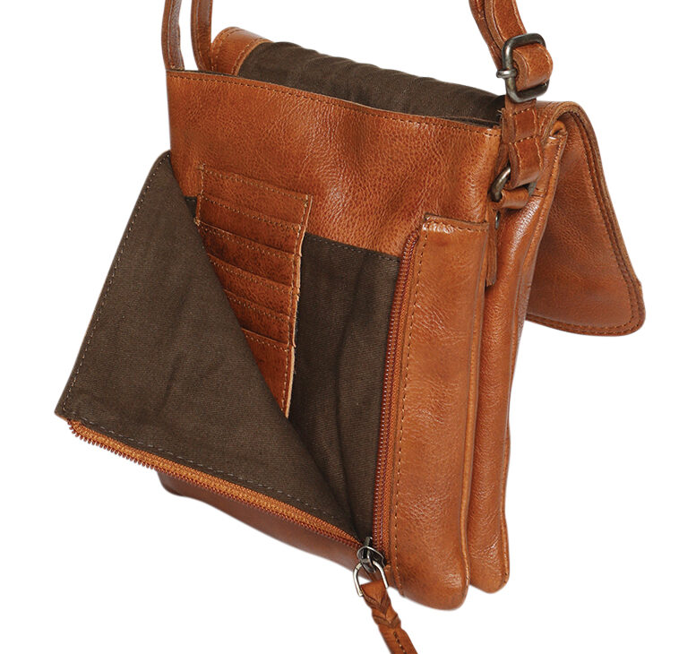 Leather Shoulder/Crossbody Bag 7755