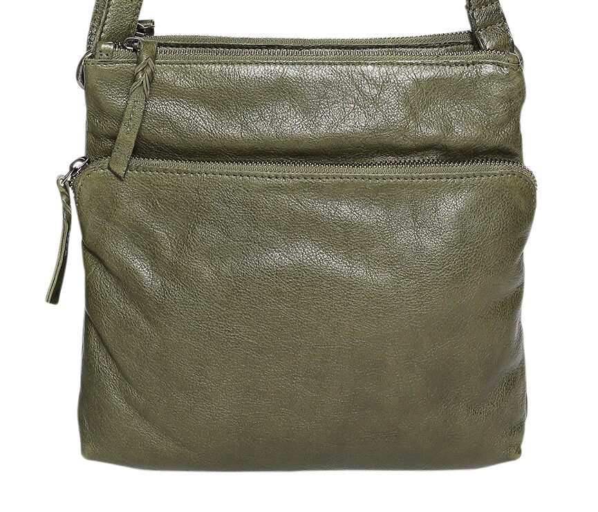 Leather Shoulder/Crossbody Bag 7764