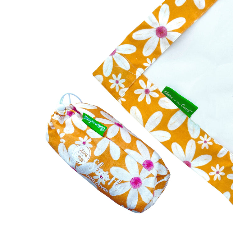 Mill & Hide - Glass On The Grass - Shoofly Platter Size Food Cover