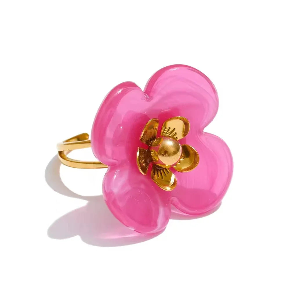 Willa Flower Adjustable Ring