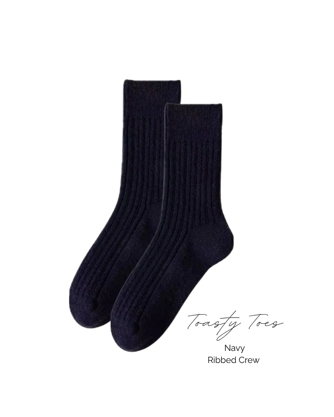 Tasty Toes Woollen Ribbed Crew Socks