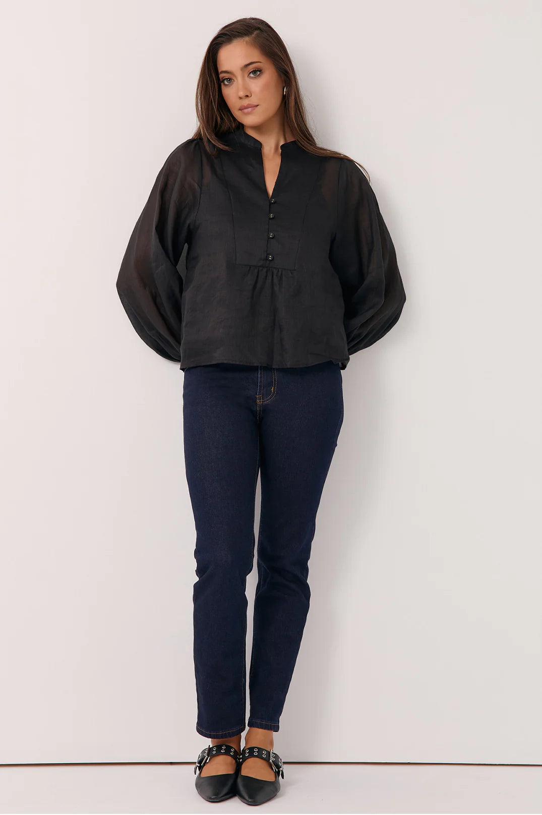 Lizzie Slim Leg Jean (Dark Wash)