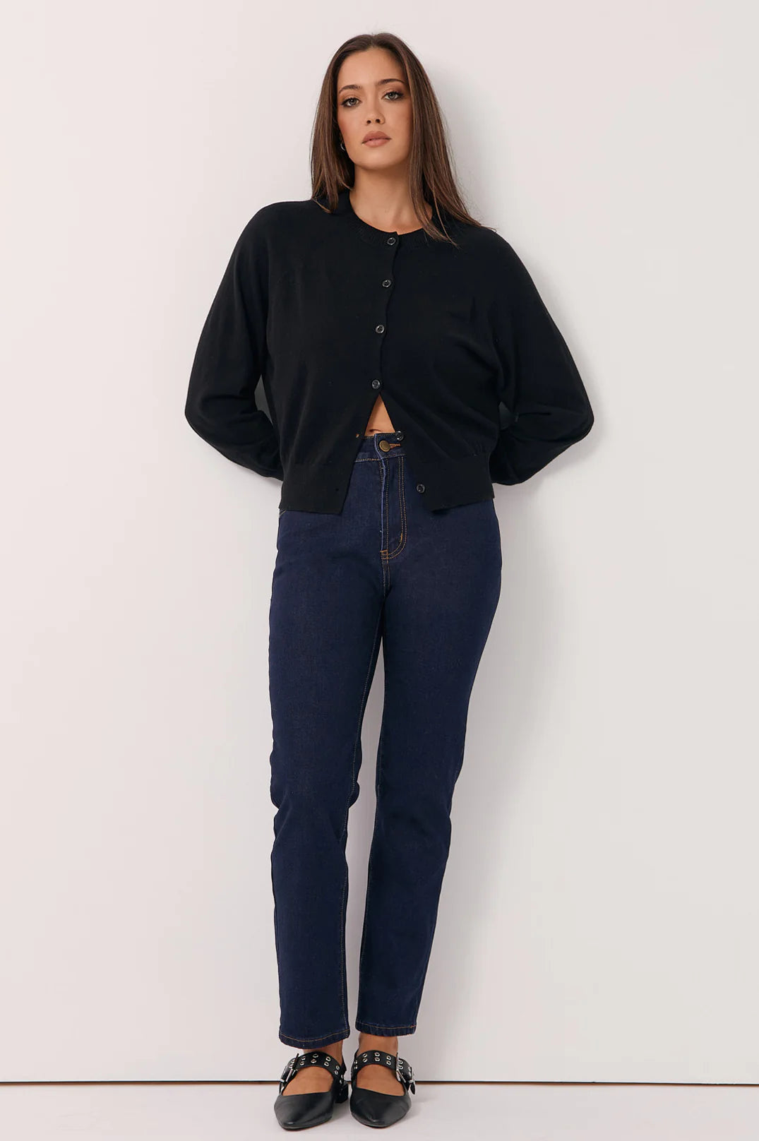 Lizzie Slim Leg Jean (Dark Wash)