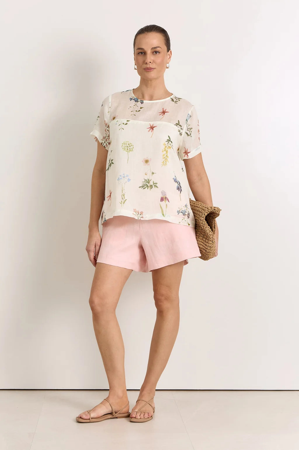Lori Ramie Top - Print