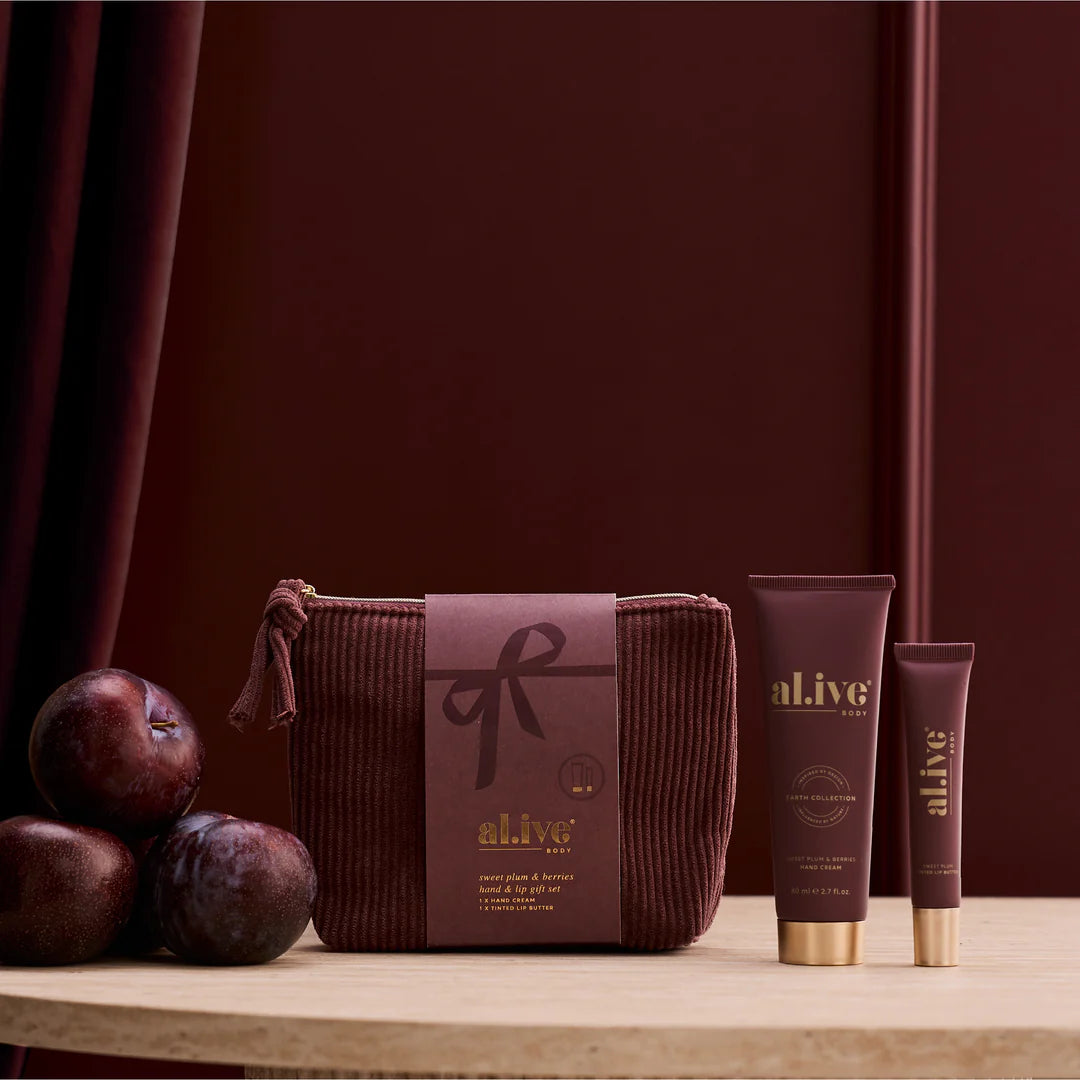 al.ive body Hand &amp; Lip Gift Set - Sweet Plum &amp; Berries