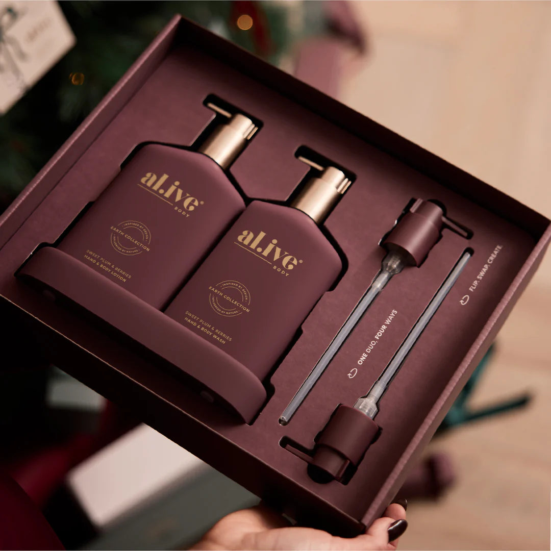 al.ive body - Transformative Wash & Lotion Duo - Sweet Plum & Berries