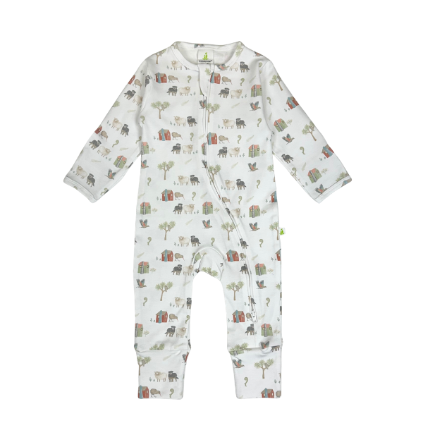 Long Sleeve Zipsuit - Farm Muster