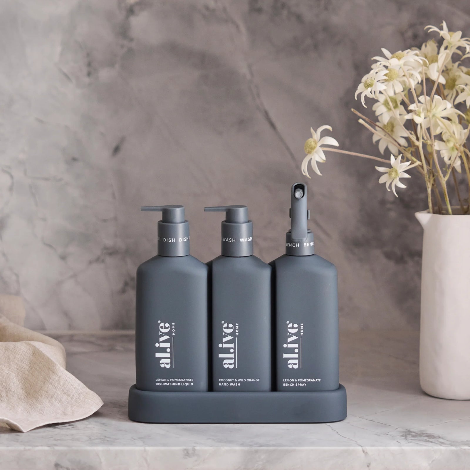 al.ive body - Kitchen Trio - Lemon Myrtle & Pomegranate + Coconut & Wild Orange