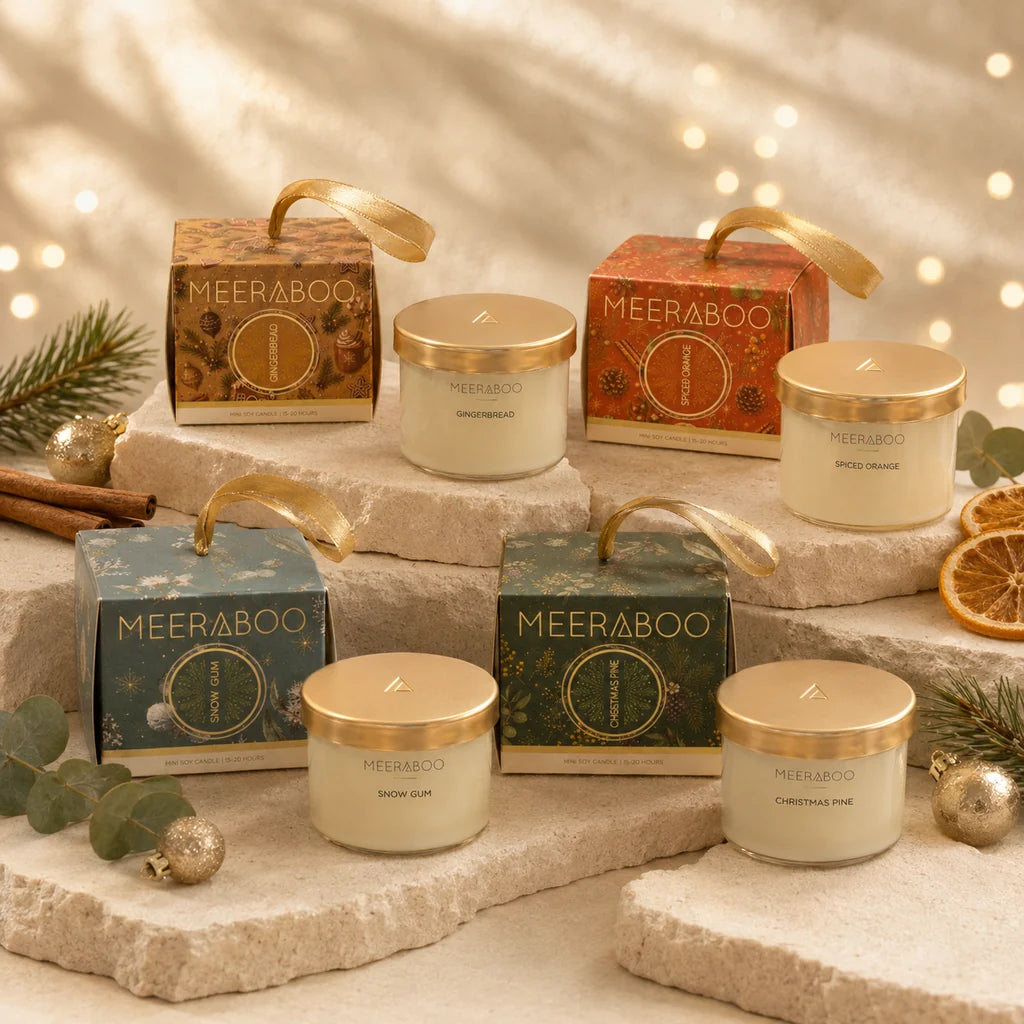 Christmas Bauble Mini Gold Lid Soy Candle