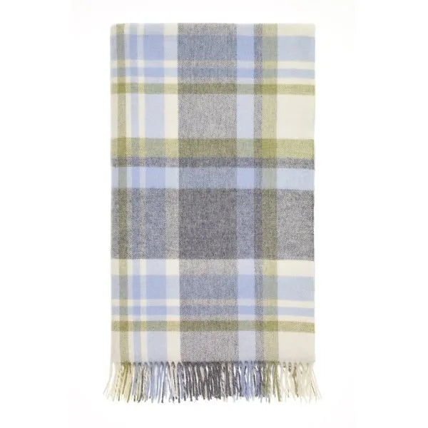 Mill & Hide - Finch & Lane - Bronte by Moon - Portree Throw Grey/Duck Egg