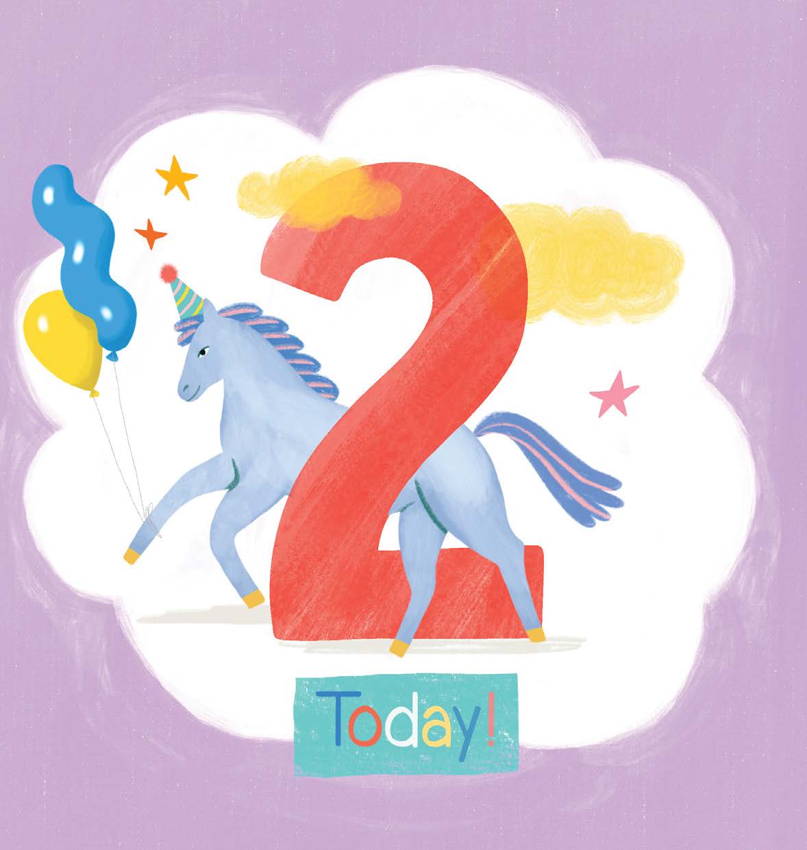 Mini Card - Unicorn is Two Today