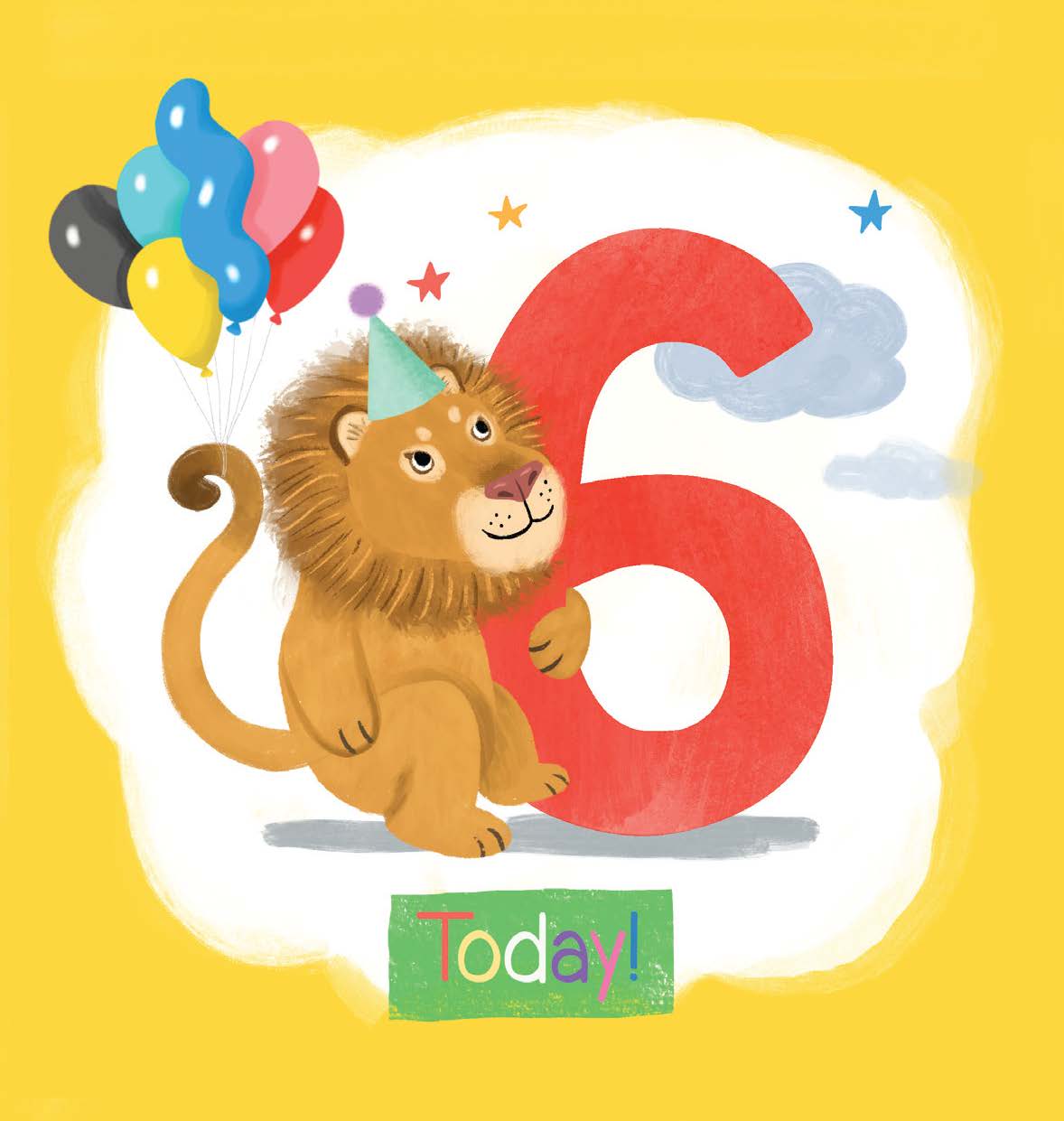 Mini Card - Lion is Six Today