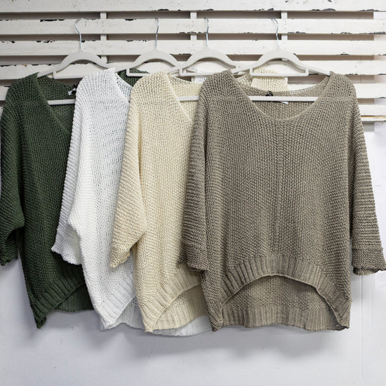 Cotton Knit with 3/4 Sleeve
