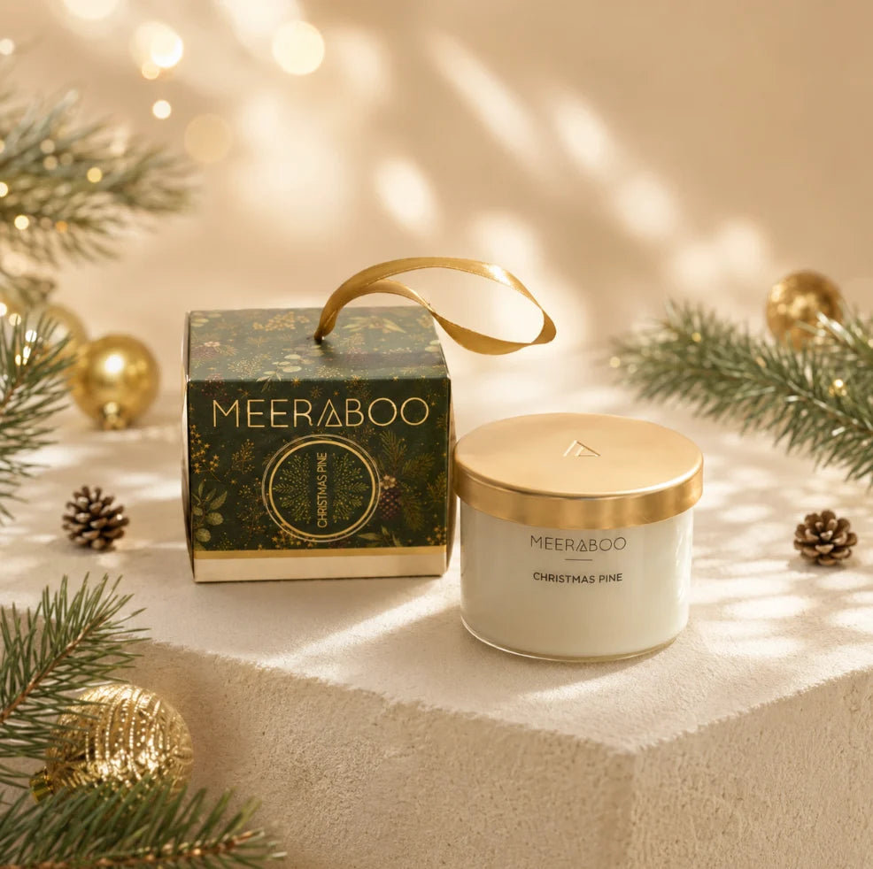 Christmas Bauble Mini Gold Lid Soy Candle