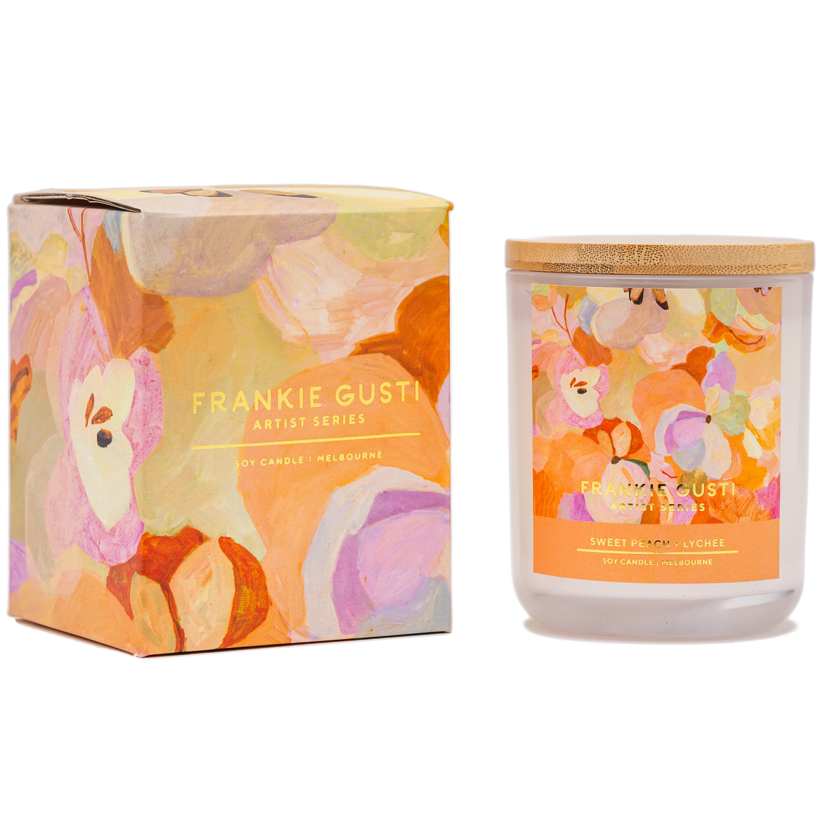Artist Series Candle - Sweet Peach + Lychee - Jade Fisher