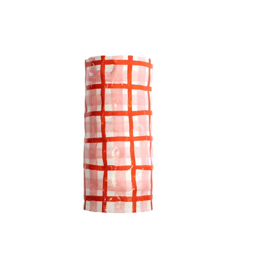 Gingham Vase - Medium