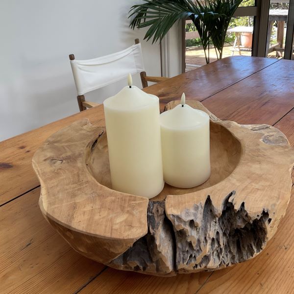 Attic Teak Bowl