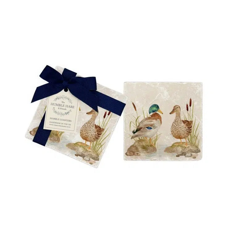 The Humble Hare - The Duck's Retreat Coasters (pair)