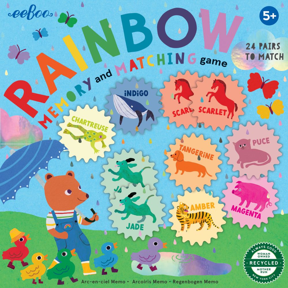 eeBoo - Memory Match Game Rainbow