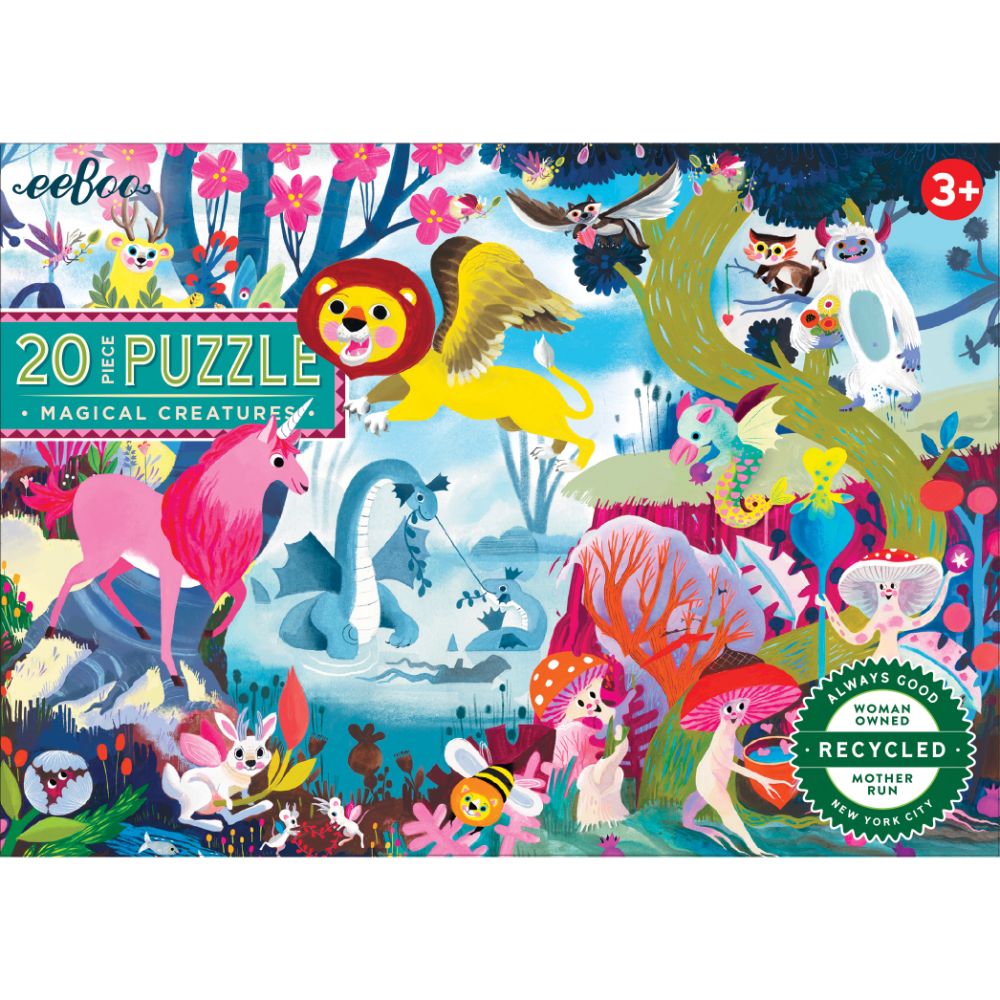 Mill & Hide - Bobangles - eeBoo - 20pc Puzzle - Magical Creatures