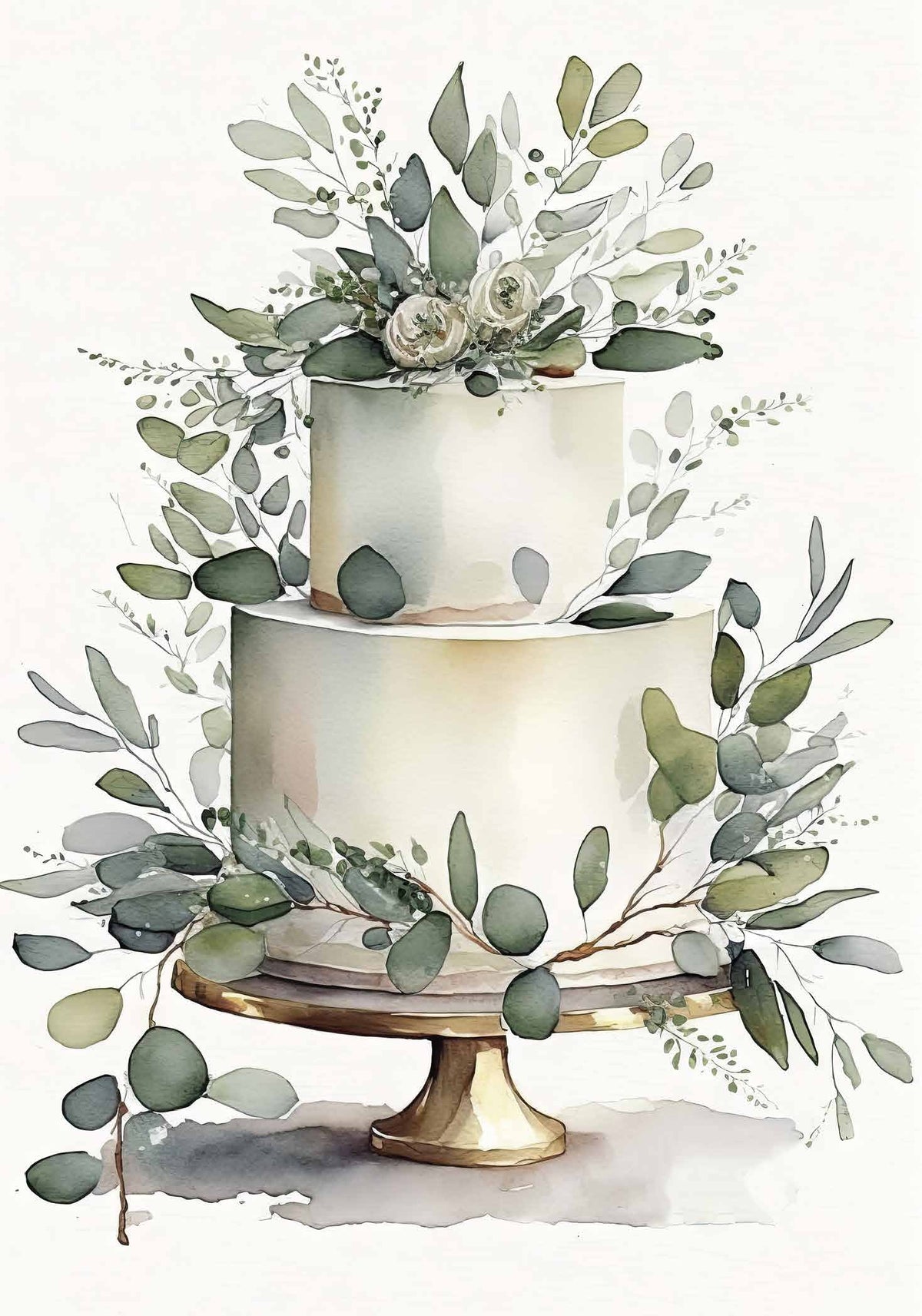 Greeting Card - Wedding Cake