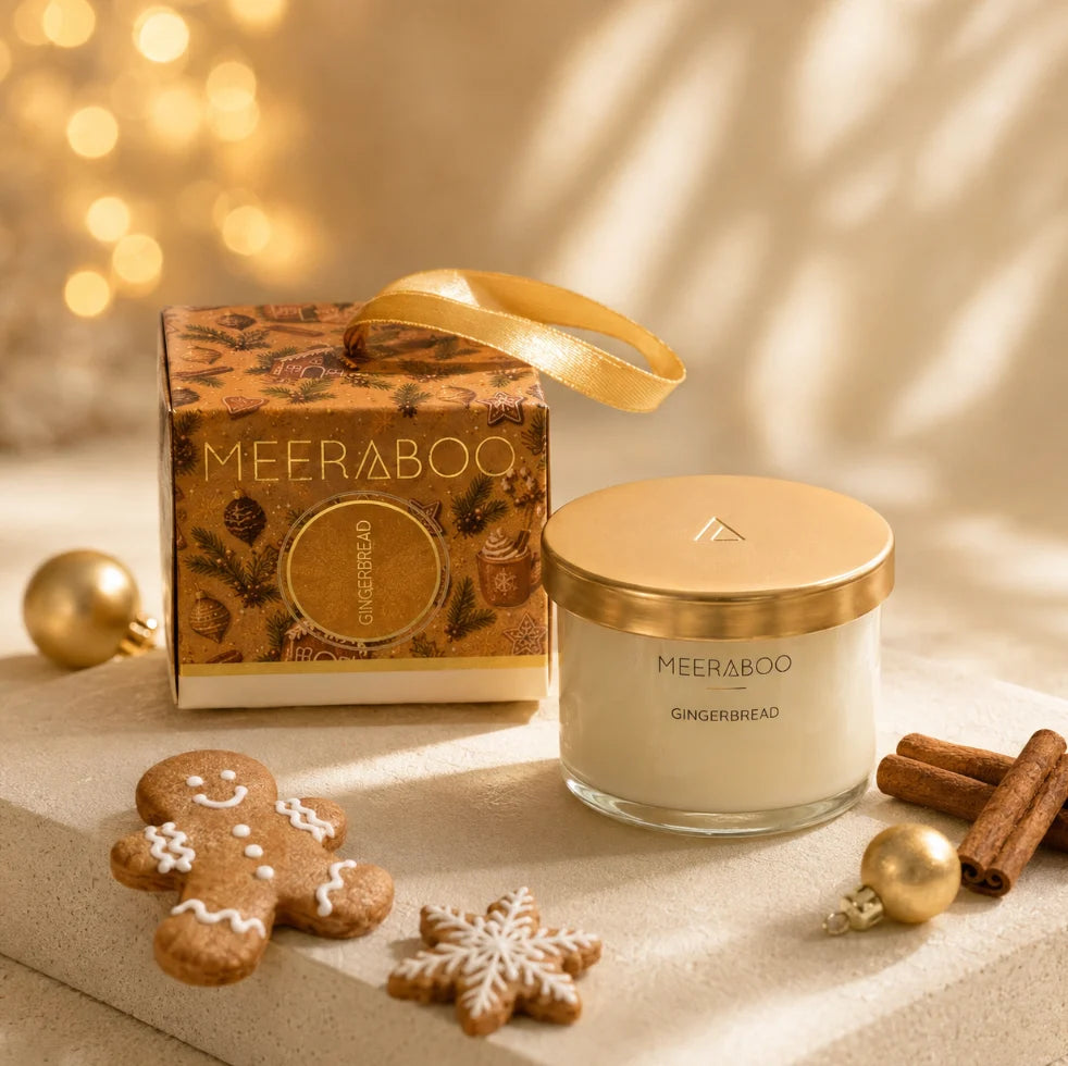 Christmas Bauble Mini Gold Lid Soy Candle